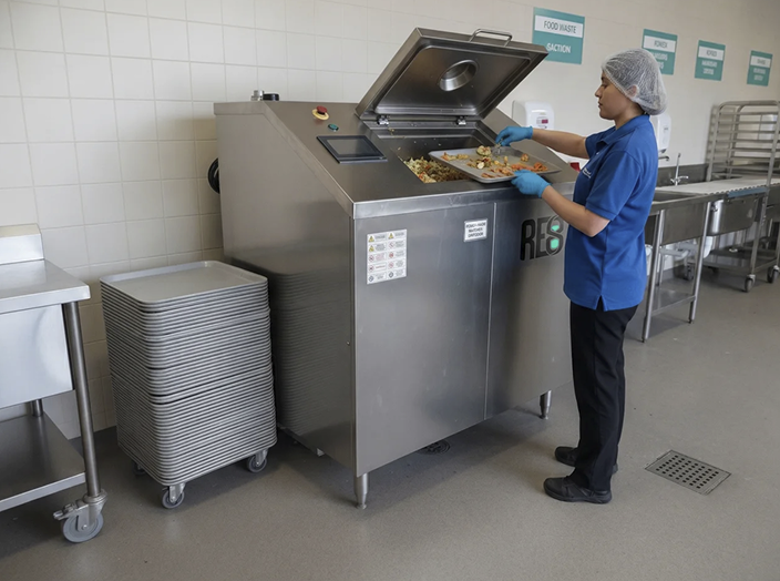 RE8 digester in commercial kitchen 3
